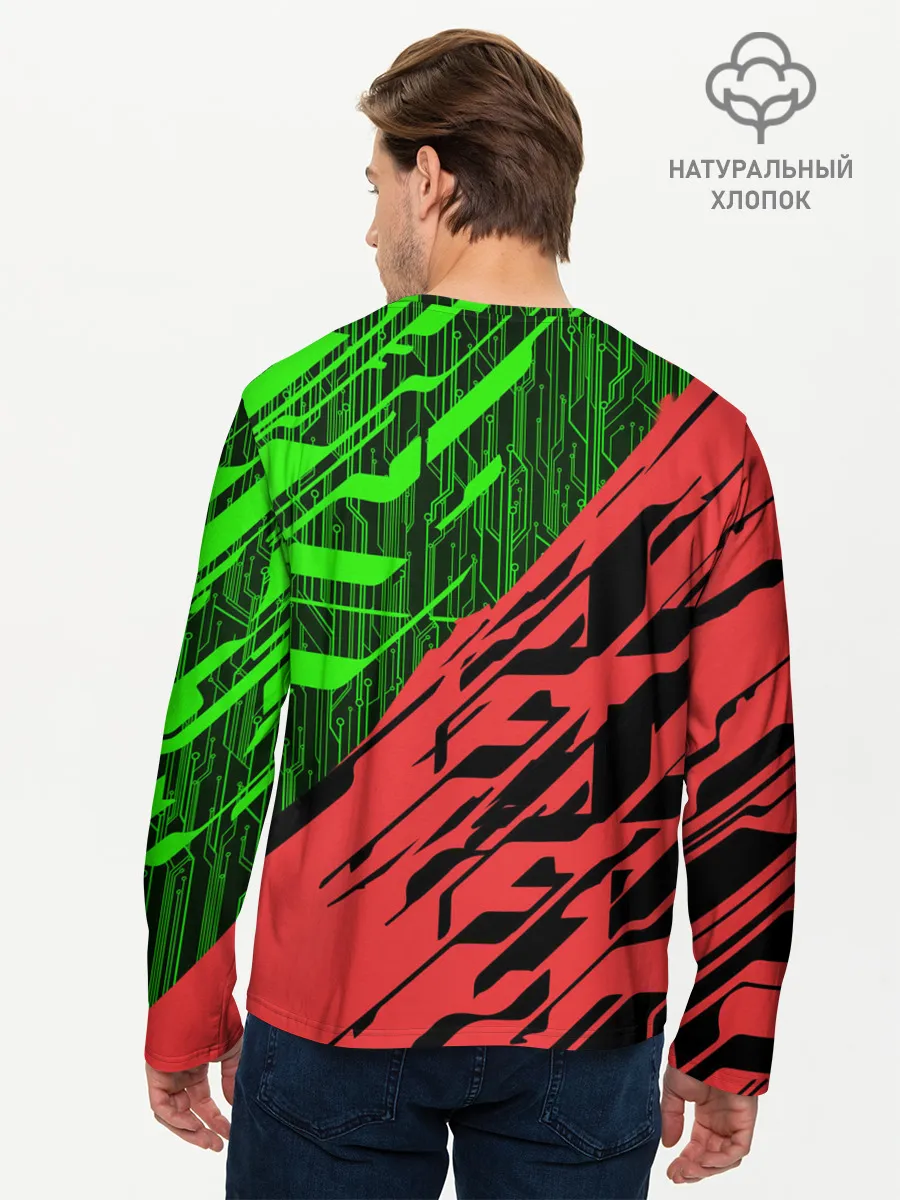 Мужской лонгслив базовый / CYBERPUNK 2077