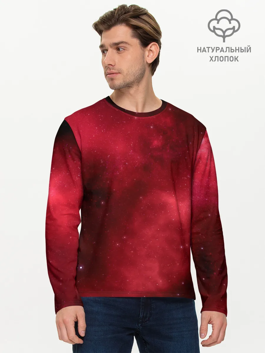 Мужской лонгслив базовый / Космическая пыль