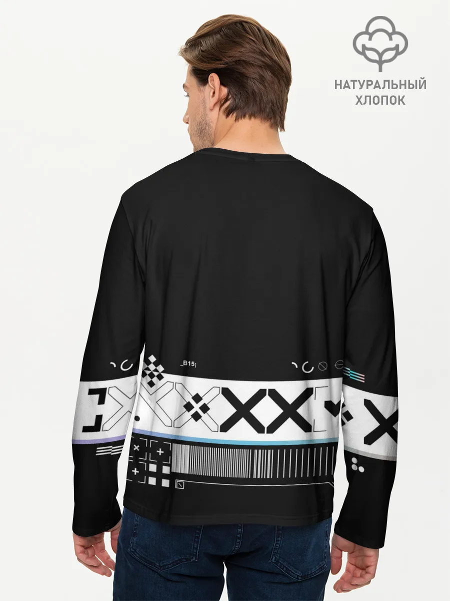 Мужской лонгслив базовый / Printstream | Поток информации