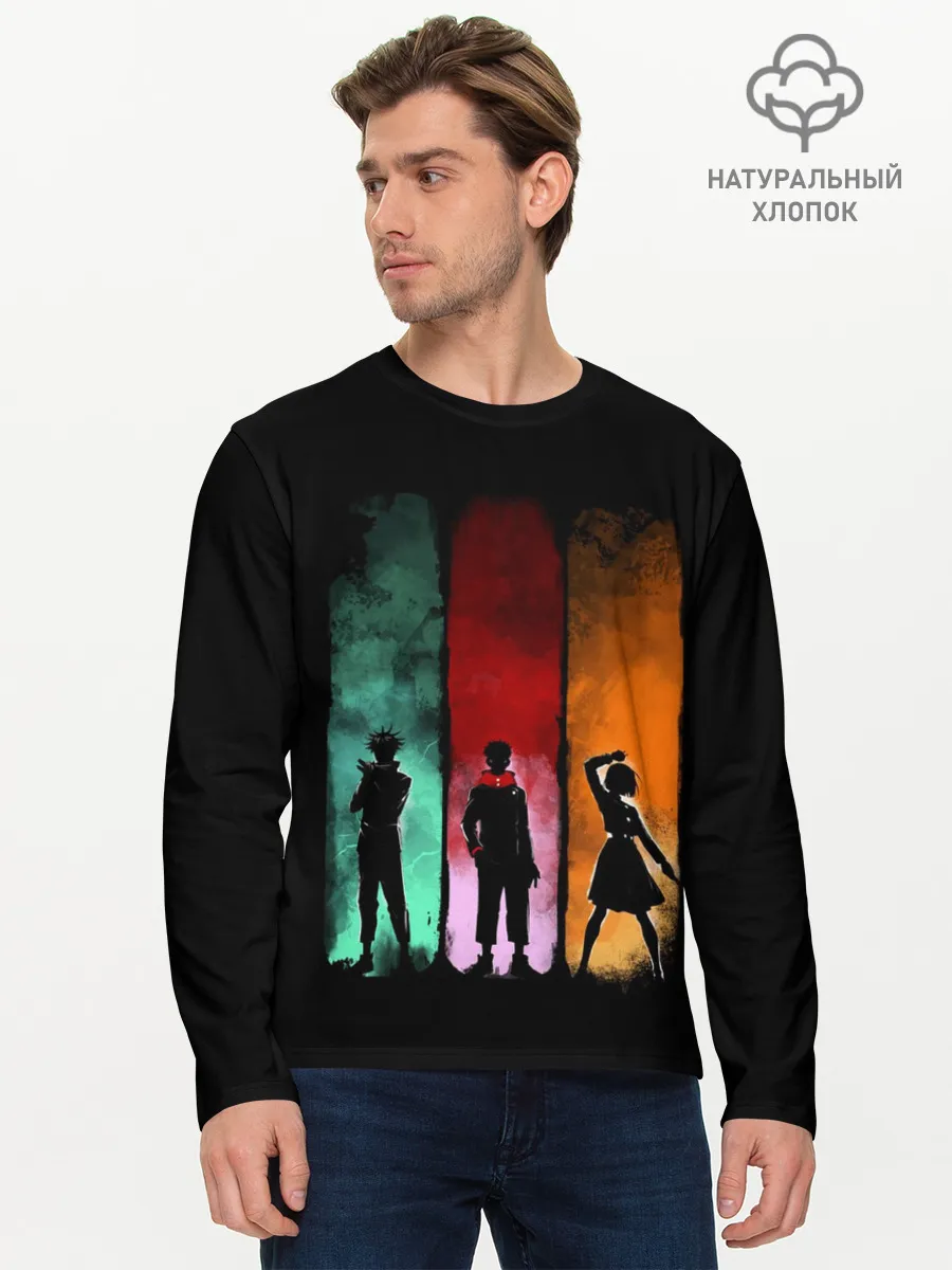 Мужской лонгслив базовый / Магическая Битва