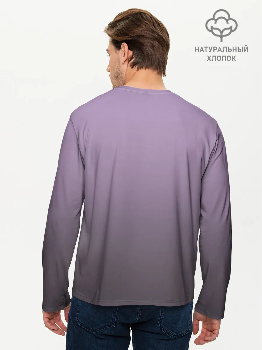 Мужской лонгслив базовый / влюбленный котенок