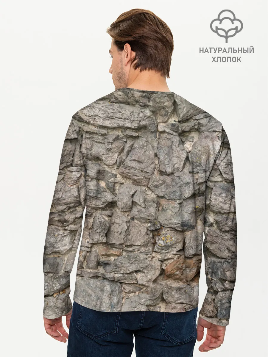 Мужской лонгслив базовый / Сломанная стена