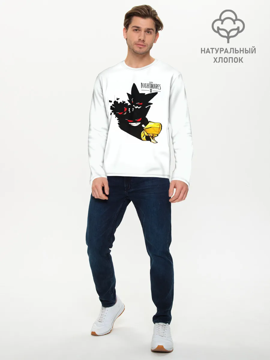 Мужской лонгслив базовый / Little Nightmares 2 тень