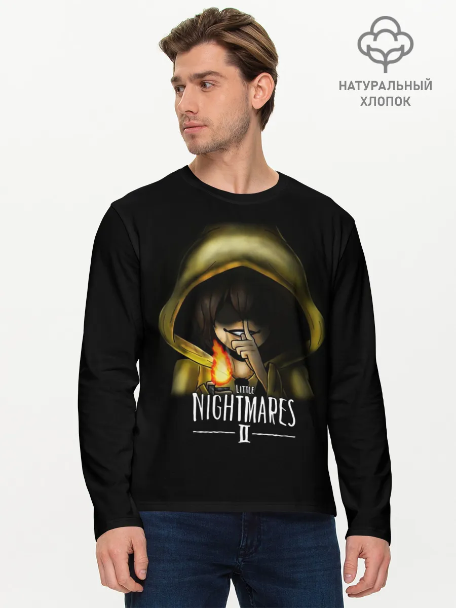 Мужской лонгслив базовый / Little Nightmares 2 Тссс