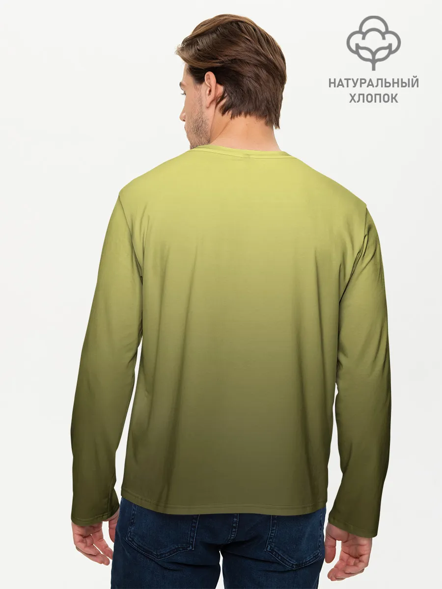 Мужской лонгслив базовый / много черных котов