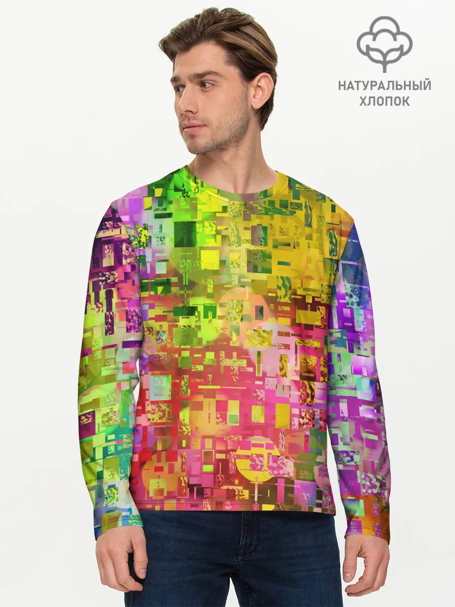 Мужской лонгслив базовый / Системный сбой