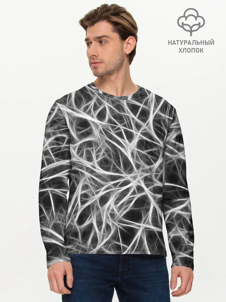 Мужской лонгслив базовый / Смоки