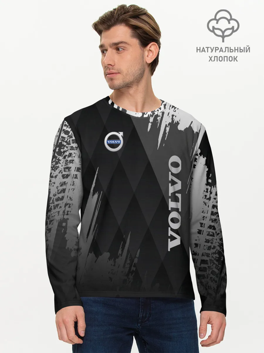 Мужской лонгслив базовый / Volvo