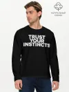 Мужской лонгслив базовый / Инстинкты