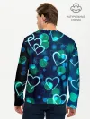 Мужской лонгслив базовый / Сердца