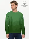 Мужской лонгслив базовый / Зеленый Лес