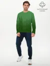 Мужской лонгслив базовый / Зеленый Лес