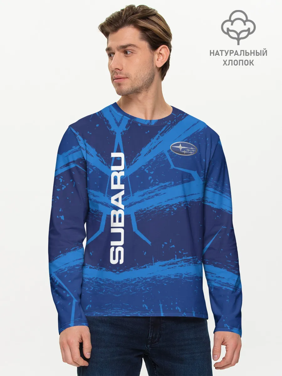 Мужской лонгслив базовый / Subaru