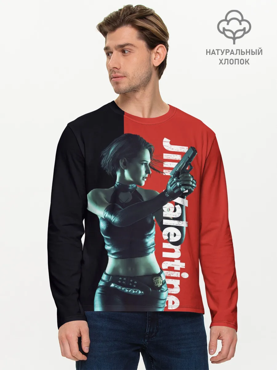 Мужской лонгслив базовый / RE3 | Jill Valentine