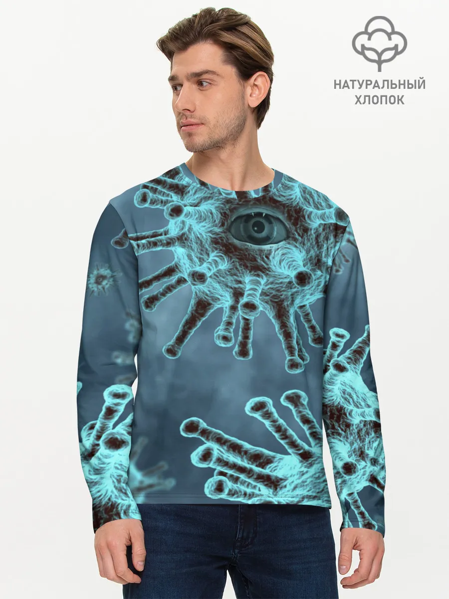Мужской лонгслив базовый / Ковидит