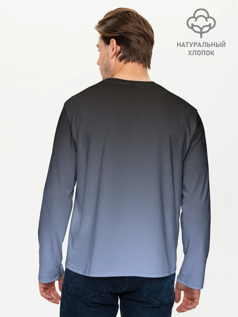 Мужской лонгслив базовый / сиамская милая кошечка