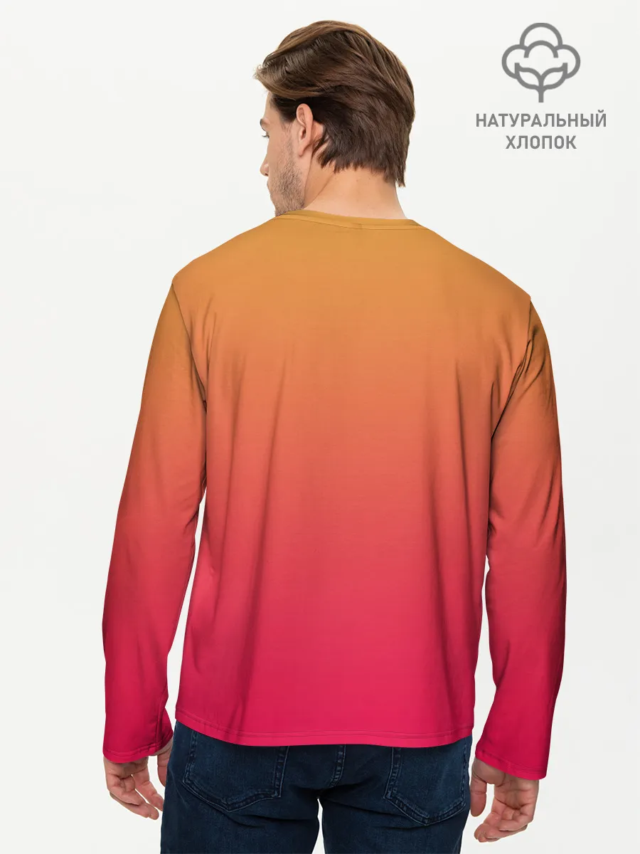 Мужской лонгслив базовый / сердечко из следов собаки