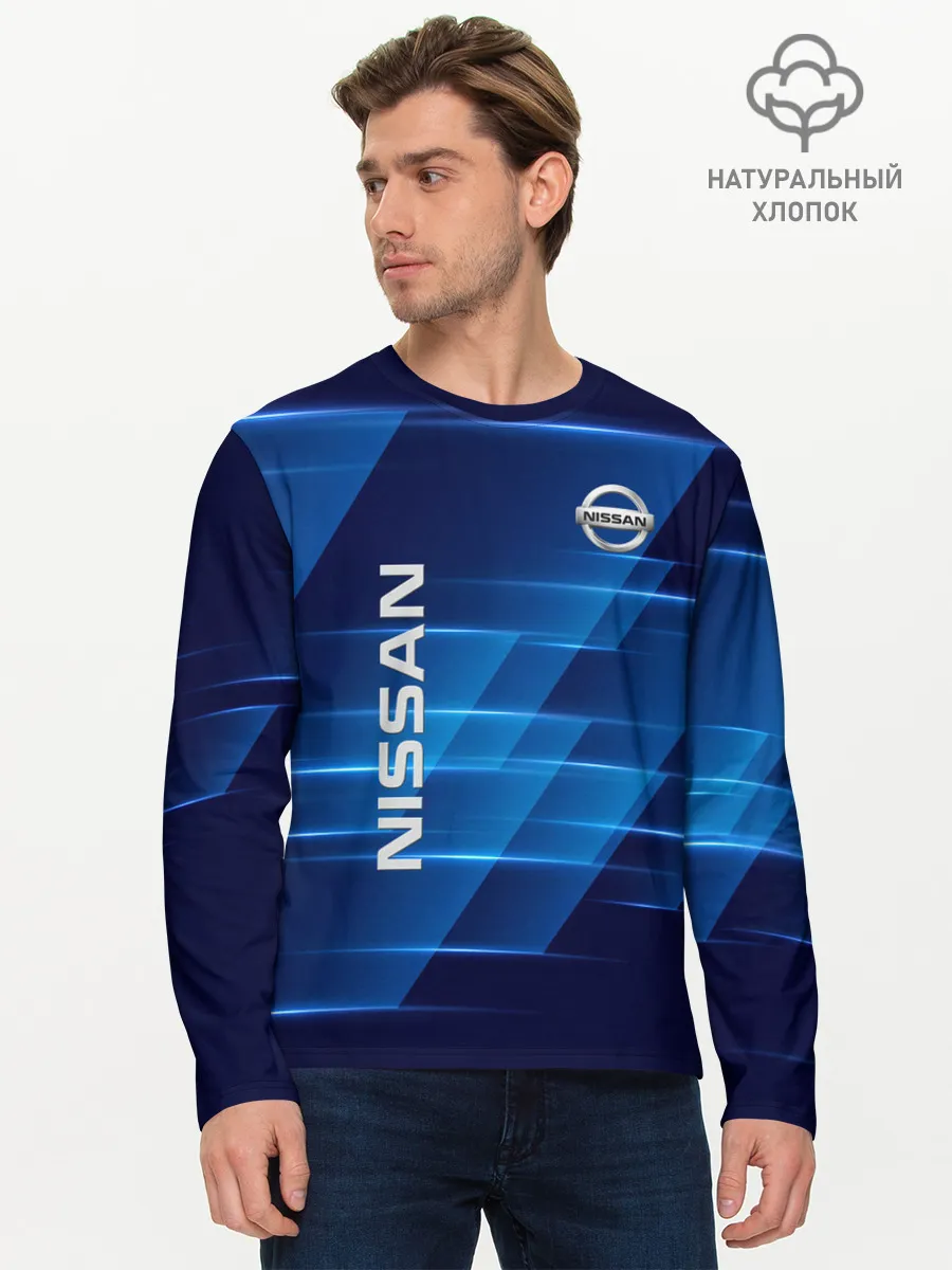 Мужской лонгслив базовый / Nissan