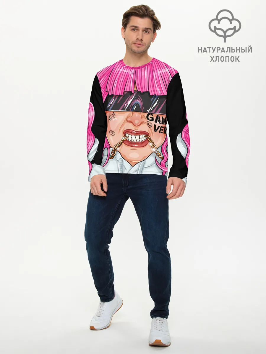 Мужской лонгслив базовый / МС КИСУЛЯ 3D