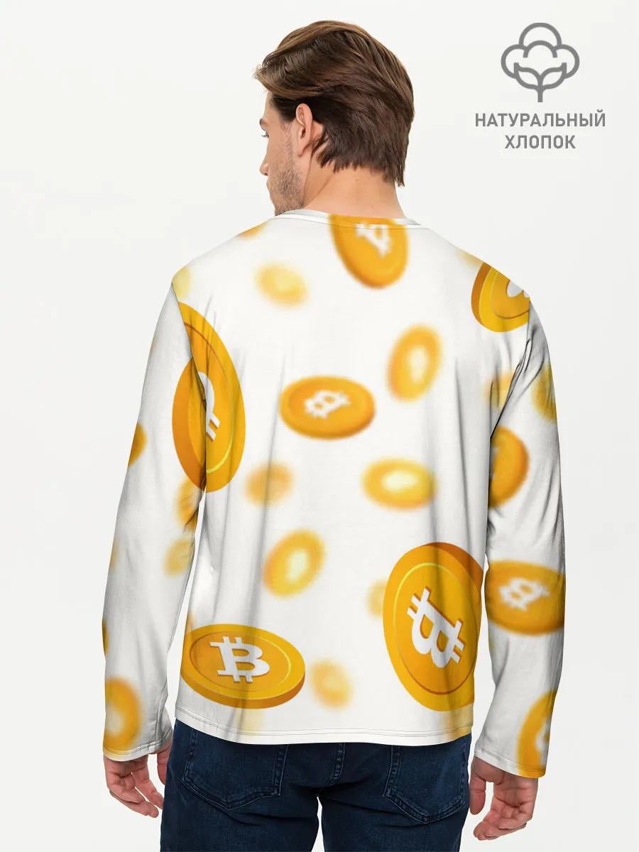 Мужской лонгслив базовый / BITCOIN КРИПТОВАЛЮТА | CRYPTOCURRENCIES
