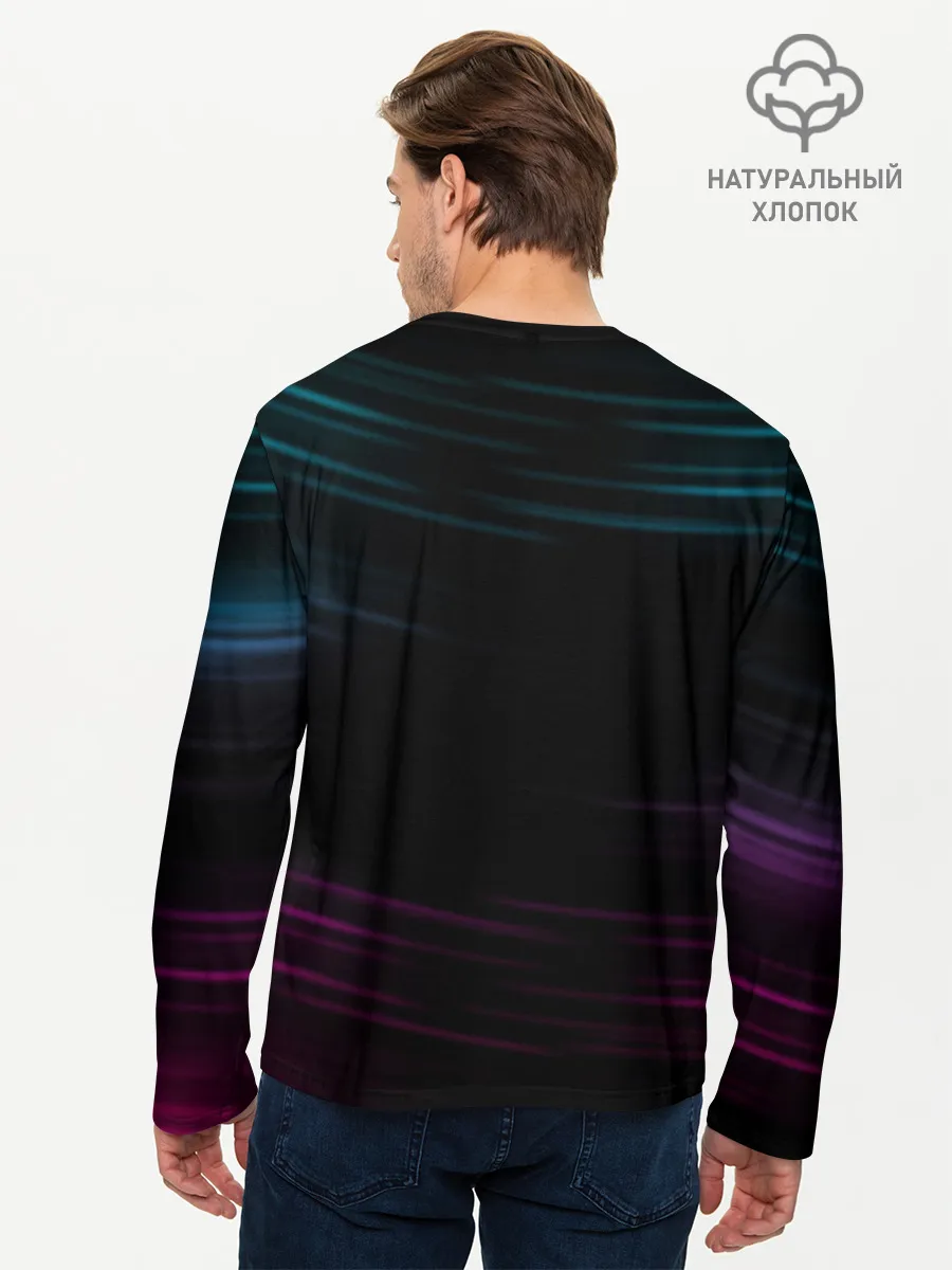 Мужской лонгслив базовый / Cyberpunk 2077 NIGHT CITY