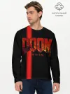 Мужской лонгслив базовый / Doom | Rip and Tear