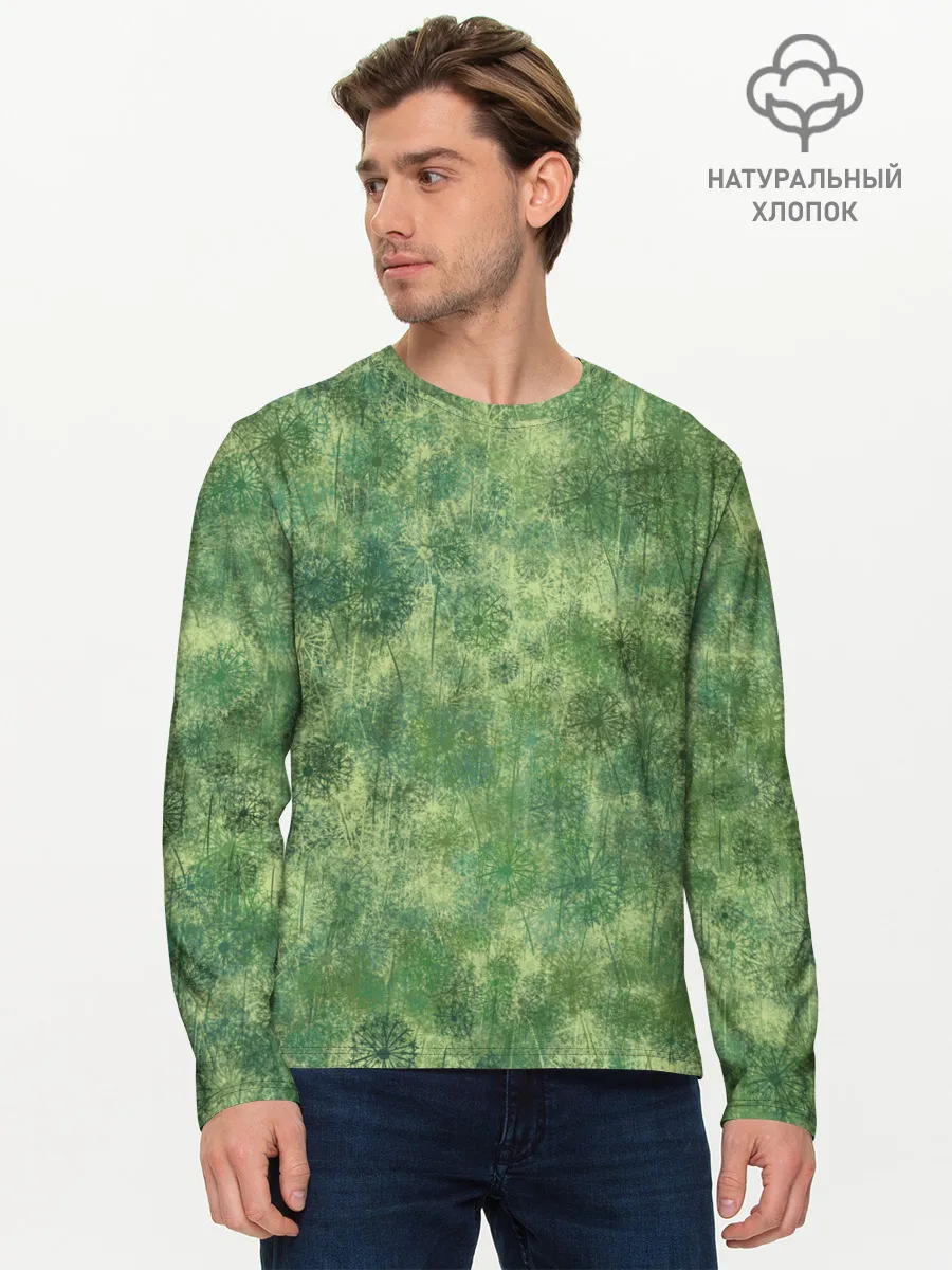 Мужской лонгслив базовый / Одуванчики