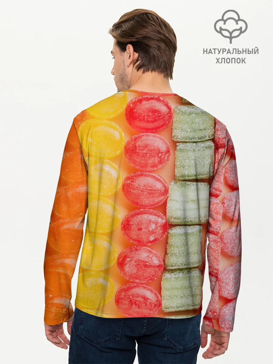 Мужской лонгслив базовый / Мармеладки леденцы