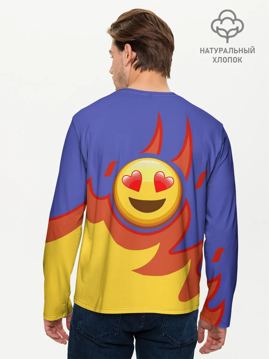 Мужской лонгслив базовый / Ты горишь как огонь v1