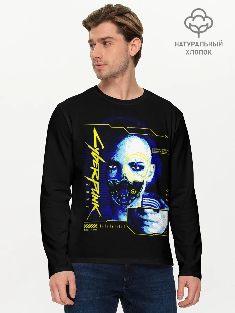 Мужской лонгслив базовый / Cyberpunk 2077 Judy