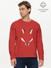 Мужской лонгслив базовый / Fox minimalism