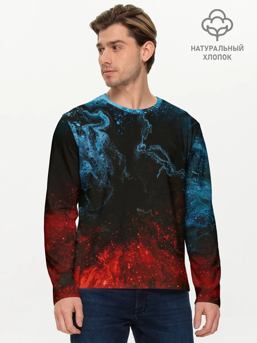 Мужской лонгслив базовый / Огонь И Вода