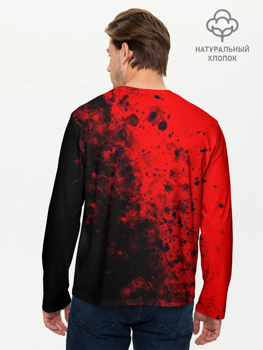 Мужской лонгслив базовый / Пятна Крови