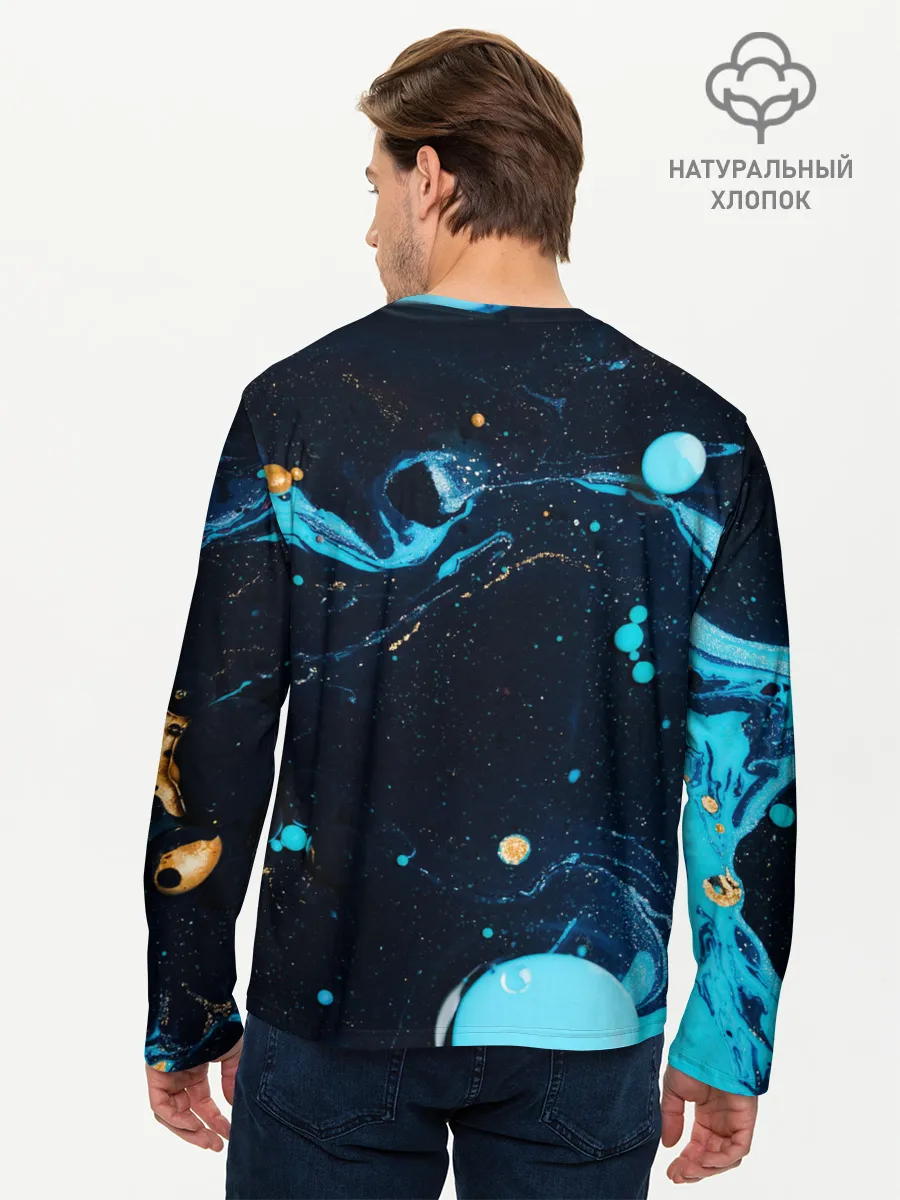 Мужской лонгслив базовый / Связь с космосом