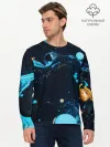 Мужской лонгслив базовый / Связь с космосом