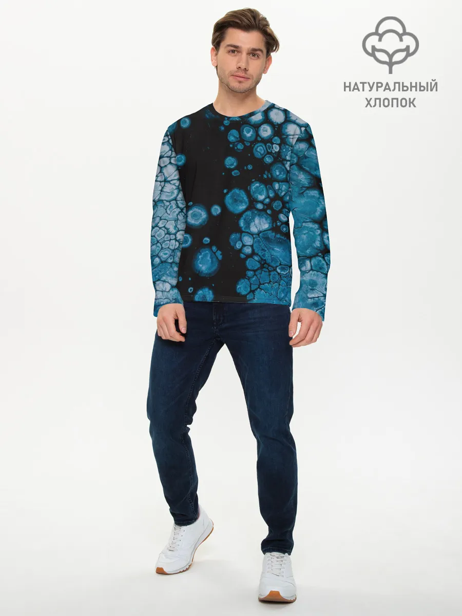 Мужской лонгслив базовый / Лёд