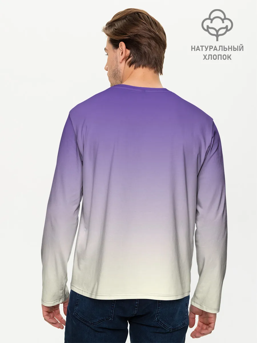 Мужской лонгслив базовый / черный котенок в коробке