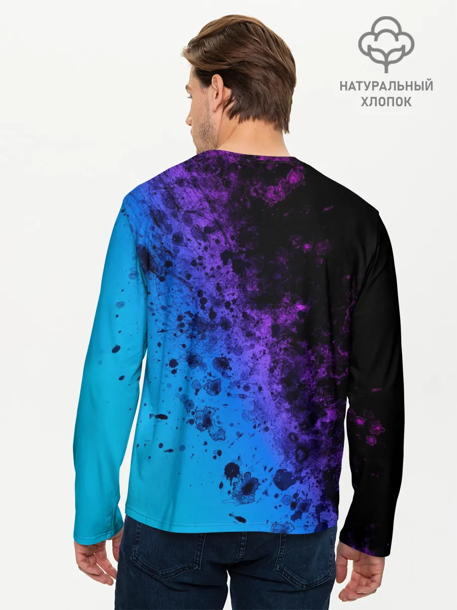Мужской лонгслив базовый / Неоновые Краски