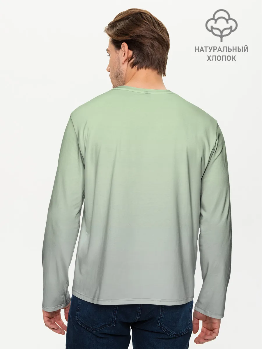 Мужской лонгслив базовый / дикий кот оцелот