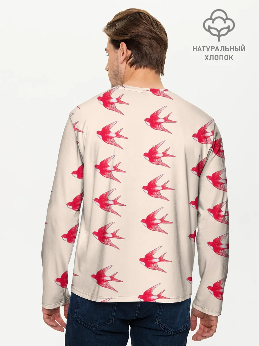 Мужской лонгслив базовый / Синицы