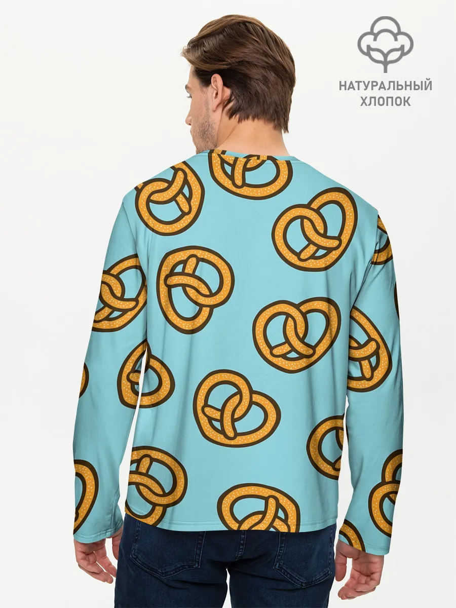 Мужской лонгслив базовый / Крендели