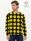 Мужской лонгслив базовый / Смайлики