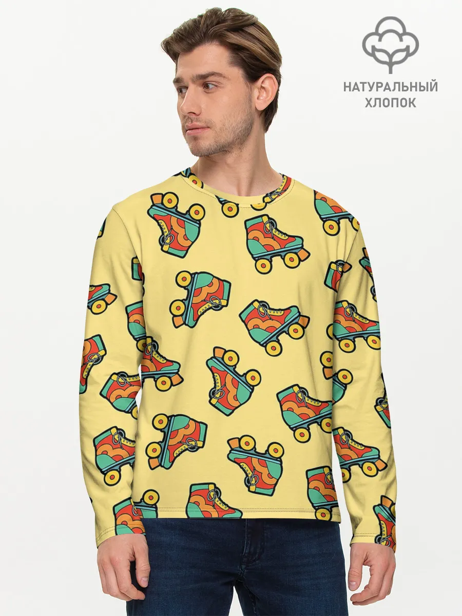 Мужской лонгслив базовый / Ролики