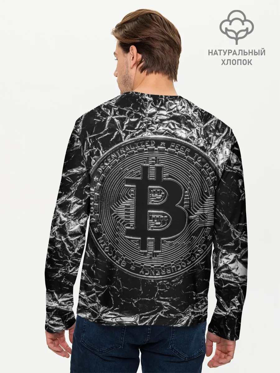 Мужской лонгслив базовый / БИТКОИН | BITCOIN
