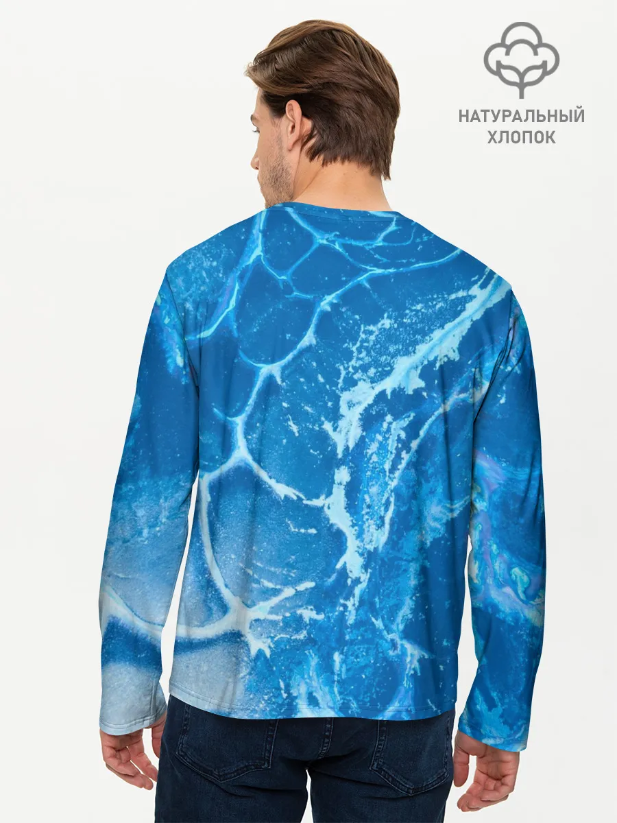 Мужской лонгслив базовый / Ледяной