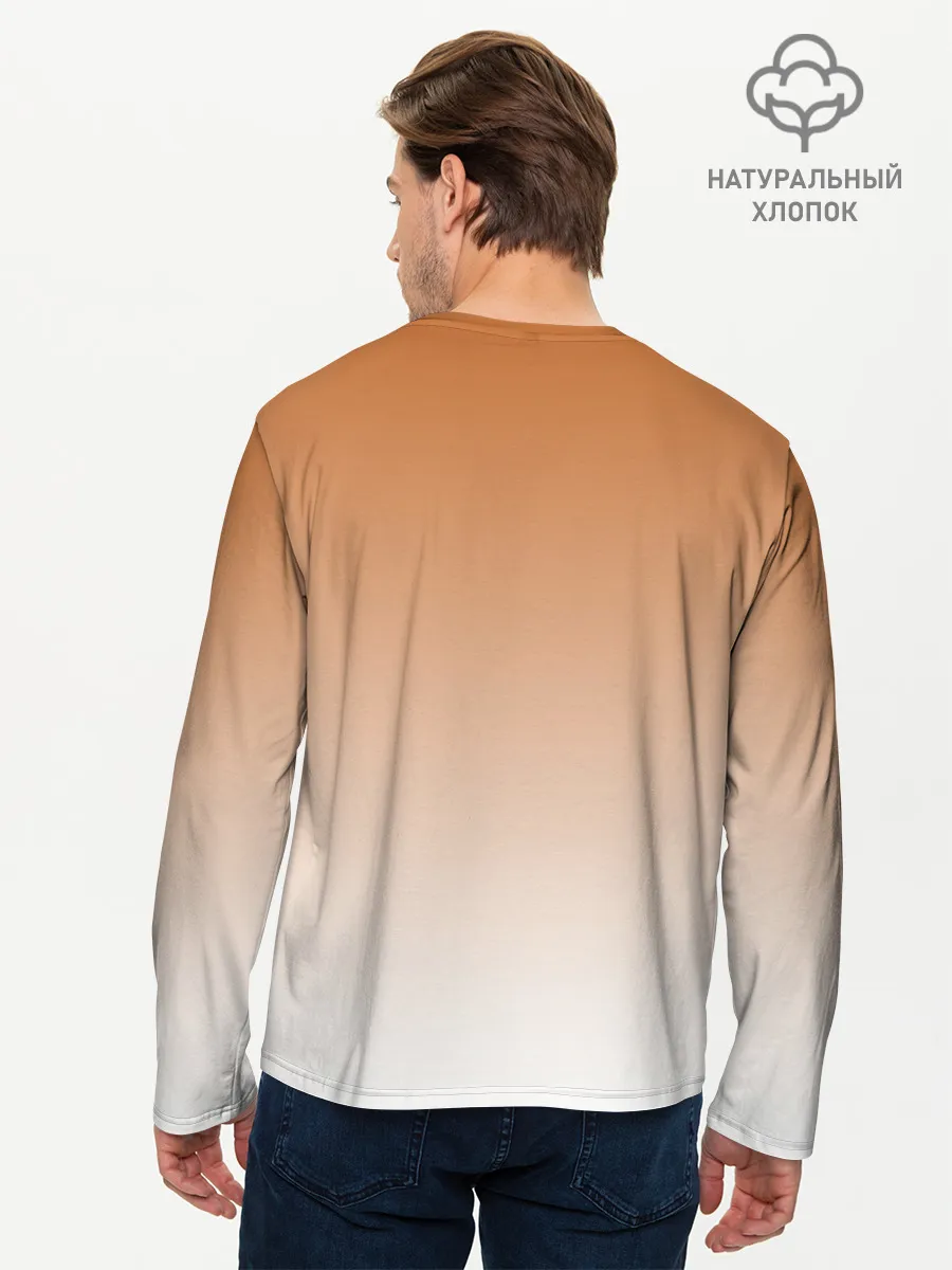 Мужской лонгслив базовый / лис и лисенок