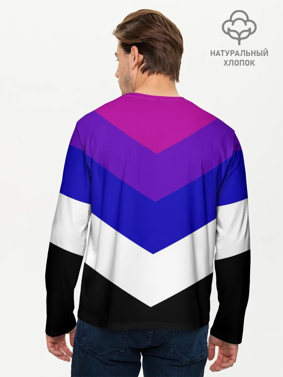 Мужской лонгслив базовый / Полосы