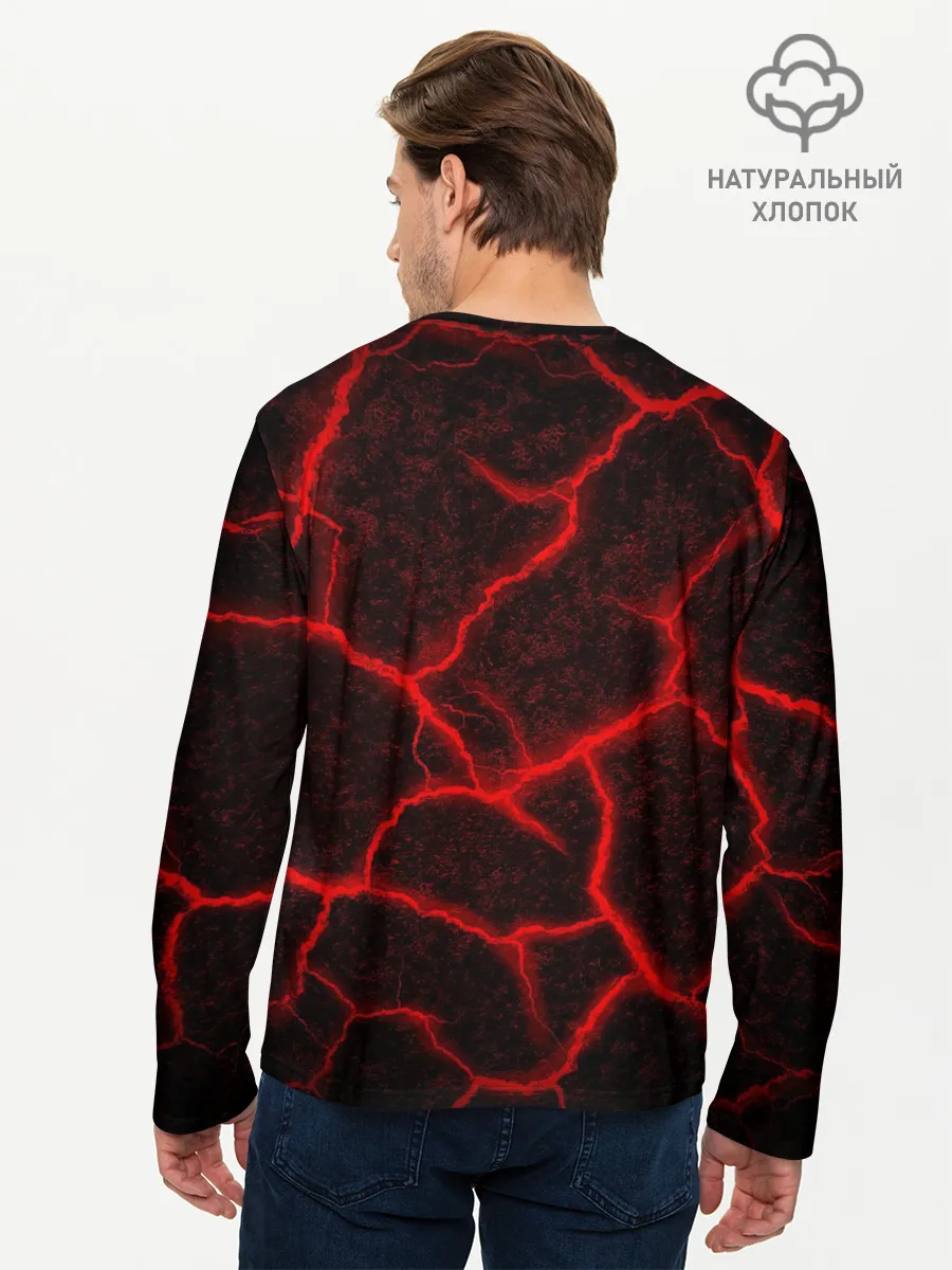 Мужской лонгслив базовый / ЛАВА | ЛАВОВЫЕ ТРЕЩИНЫ | LAVA