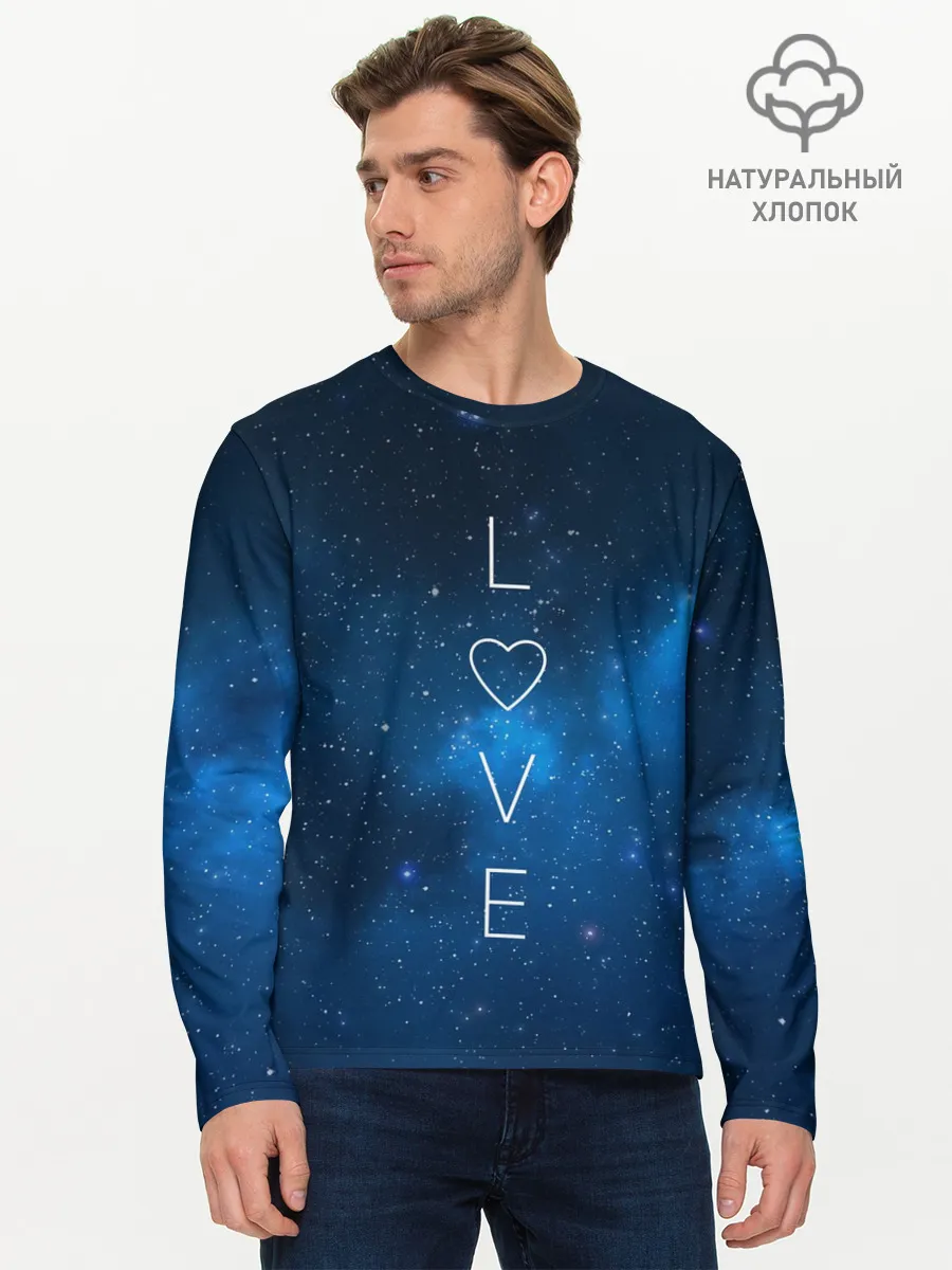Мужской лонгслив базовый / SPACE LOVE