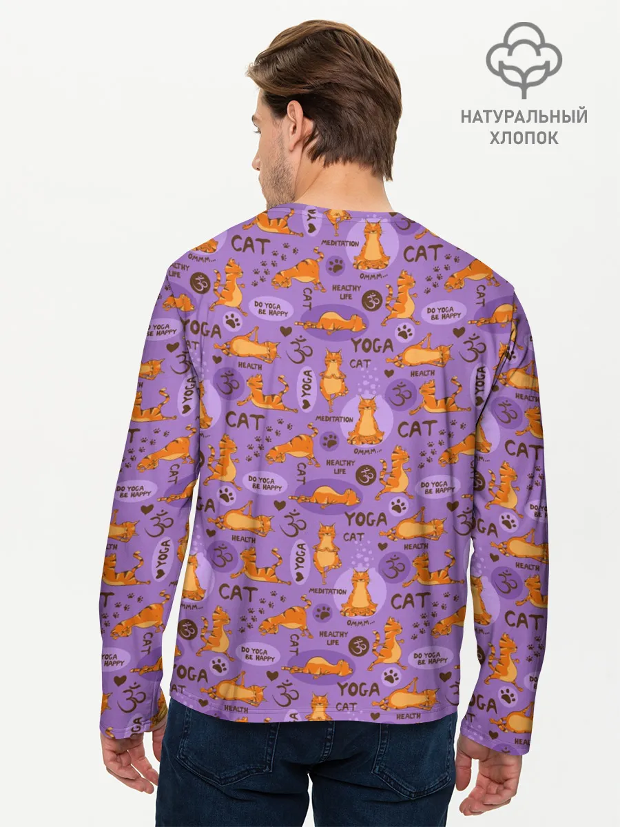 Мужской лонгслив базовый / Йога